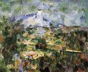 Paul Cezanne La Montagne Sainte-Victoire vue des Lauves oil painting